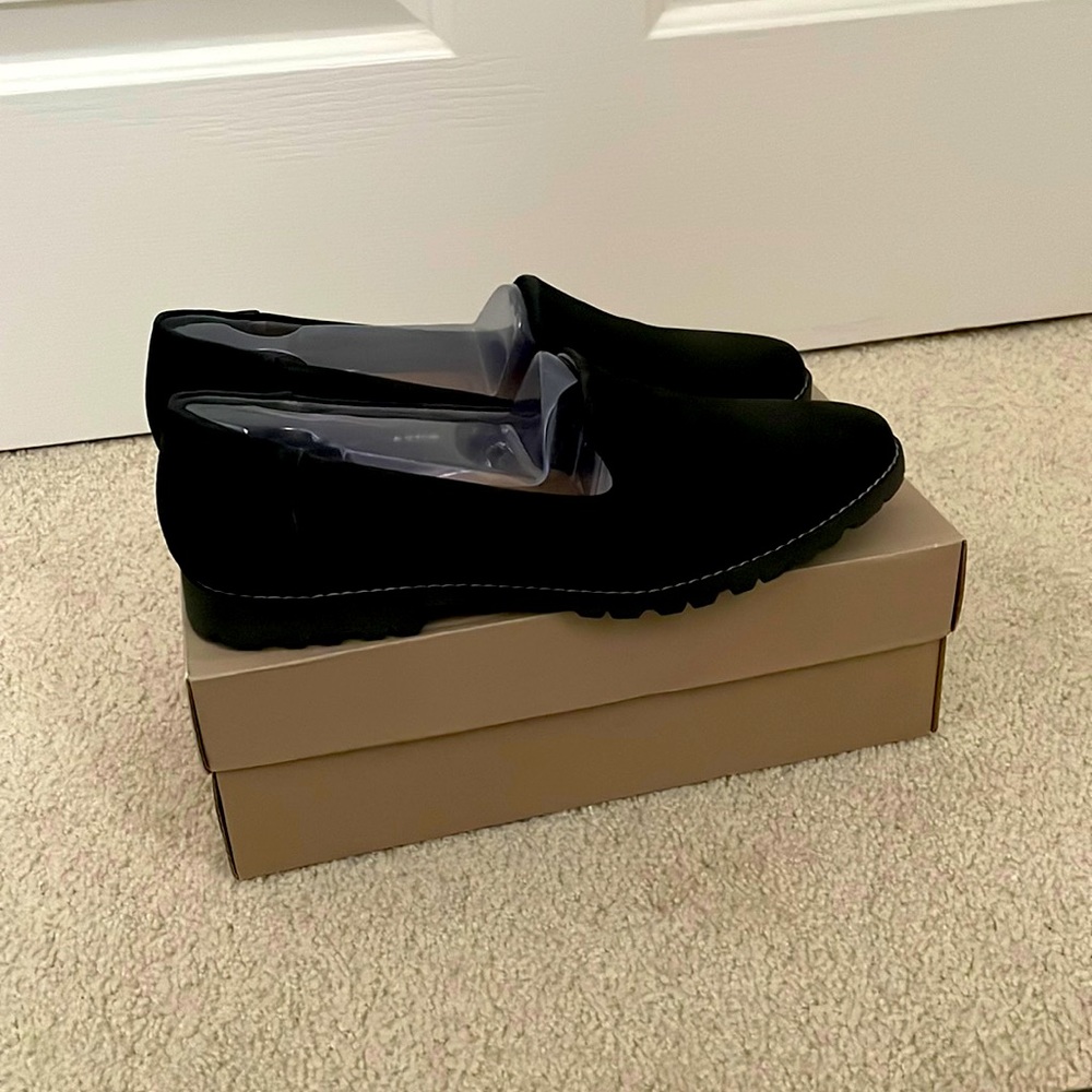 Black Comfort Loafers - 10M